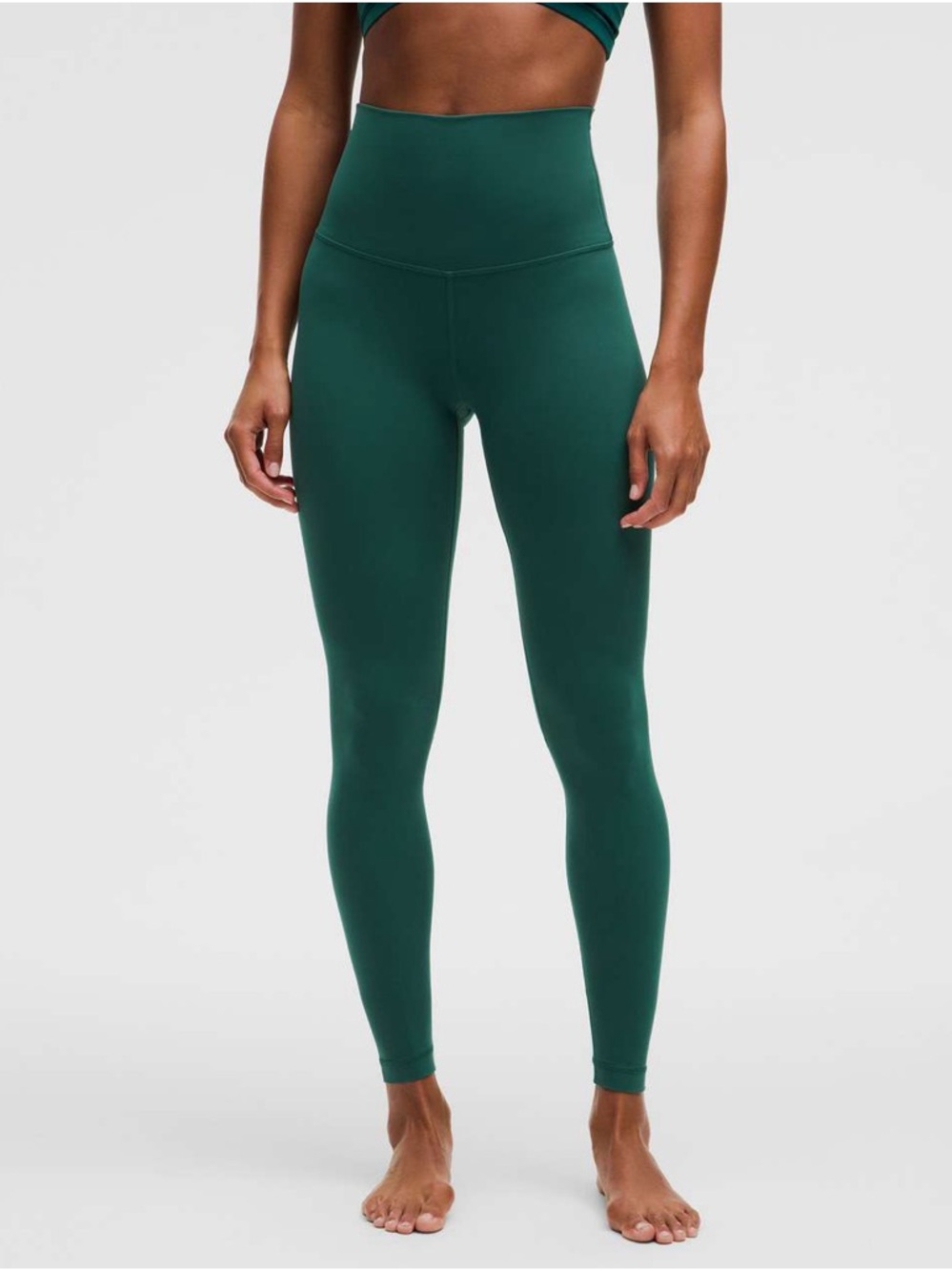 lululemon Super High Rise 28” leggings Storm Teal size 18